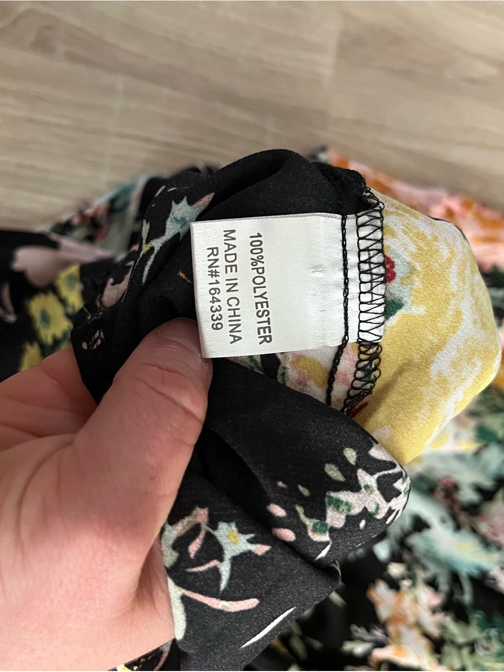 NWT Petal & Pup Women’s Anabelle Halter Neck Mini Dress Black Floral - Size L - Picture 5 of 8